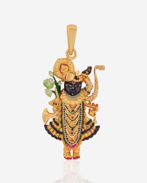 Divine Shreenathji Gold Pendant (Gold Plated)